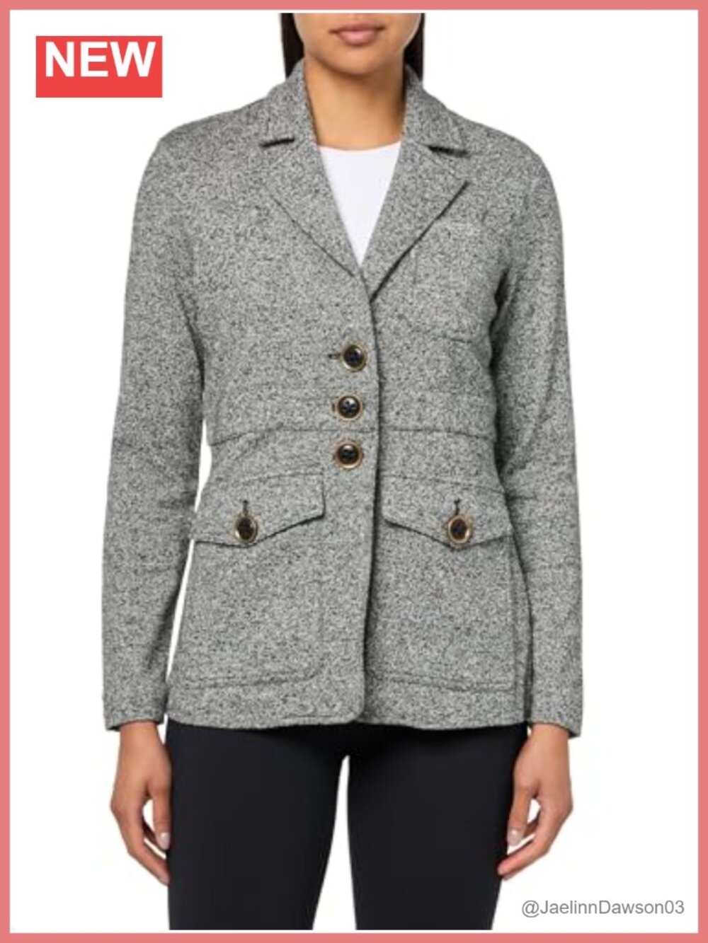 NIC+ZOE Women's Editor Blazer Knit Sweater Blazer